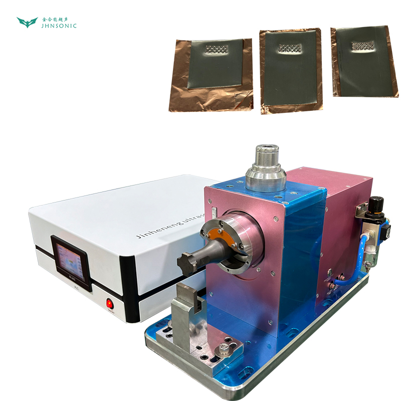 2042-3 built-in cylinder+0.2mm nickel + 60 layers copper foil ultrasonic metal welder machine